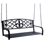 Lauko sūpynės Besk 9121856, juoda sp., 155 cm x 95 cm x 185 cm