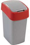 &Scaron;iuk&scaron;liadėžė Curver FlipBin, sidabro sp./raudona sp., 25 l, 47 cm x 26 cm