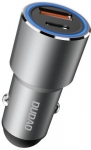 Automobilinis įkroviklis Dudao R4PQ, USB Type C/USB, pilka sp., 22.5 W