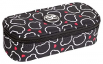 Penalas CoolPack Campus Bear, 23 cm x 9 cm, balta sp./juoda sp./raudona sp.