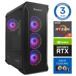 Stacionarus kompiuteris Intop Ryzen 7 7700X, DDR5 32 GB, SSD+HDD 500 GB 2 TB, Nvidia GeForce RTX 5070 12 GB GDDR7