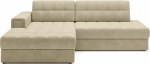 Kampinė sofa - lova Blezalt Monolith, smėlio sp., kairinė, 240 x 150 cm x 82 cm