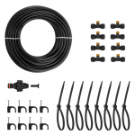 Vandens rūko sistema Bradas Black Line, polivinilchloridas (pvc), juoda