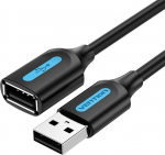 Kabelis Vention CBIBI HDMI Type A Female (moteri&scaron;ka), USB Type A Male (vyri&scaron;ka), 3 m, juoda sp.