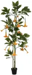 Dirbtinis augalas vazone, žalia sp./oranžinė sp., 200 cm