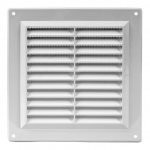 Ventiliacijos grotelės Europlast VR1515, plastikas, 150 mm x 150 mm
