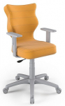 Vaiki&scaron;ka darbo kėdė Duo VT35 Size 6, 40 x 42.5 x 89.5 - 102.5 cm, geltona sp./pilka sp.