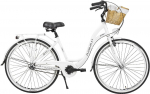 Dviratis miesto Azimut Sarema 3-Speed, 28 ", 17'' rėmas, balta sp., su krep&scaron;eliu