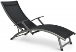 Gultas Relax 000746, juoda sp., 175 cm x 57.5 cm x 35 cm
