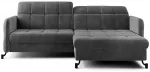 Kampinė sofa Lorelle Paros 06, tamsiai pilka sp., de&scaron;ininė, 160 x 225 cm x 105 cm