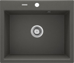 Virtuvinė plautuvė Deante Andante ZQN T103, granitas, 60 cm x 52 cm x 19.7 cm, pilka sp.
