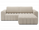 Kampinė sofa - lova Bonett, smėlio sp., de&scaron;ininė, 175 x 250 cm x 92 cm