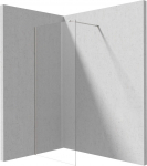 Du&scaron;o sienelė Deante Prizma Walk-in, 80 cm x 195 cm, chromo sp./grūdintas