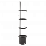 Lauko vazonas su stovu Tomato Tube, polipropilenas (pp)/metalas, juoda sp.