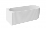 Vonia, laisvai pastatoma Besco Denaya, 150 cm x 75 cm x 58 cm, kairinė, aukso sp./balta sp.