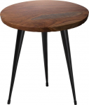 Kavos staliukas Beliani Detah, juoda sp./ruda sp., 45 cm x 45 cm x 48 cm