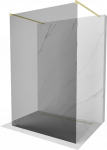 Du&scaron;o sienelė Mexen Kioto Walk-in, 130 cm x 200 cm, brushed gold/grūdintas
