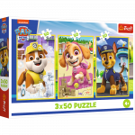Dėlionė 3in1 Trefl Paw Patrol Our Dogs 34878, 18 cm x 27.5 cm, 150 vnt., įvairių spalvų
