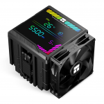 Oro au&scaron;intuvas procesoriui Thermalright Peerless Assassin 140 Digital BLACK, 120 mm x 165 mm