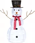Dekoracija Finnlumor Snowman, 90 cm, 500 cm, balta sp.