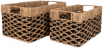 Krep&scaron;ių rinkinys, daiktų saugojimo House Nordic Salar 4401527, juoda sp./smėlio sp., 40 x 25 x 21 cm