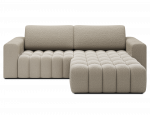 Kampinė sofa - lova Bonett, smėlio sp., de&scaron;ininė, 175 x 250 cm x 92 cm