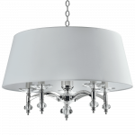 &Scaron;viestuvas kabinamas CosmoLight Verona P05377NI-WH, E14, 5 x 40 W, skaidri sp./balta sp.
