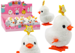 Prisukamas žaislas Lean Toys Chicken, balta