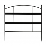Dekoratyvinė tvorelė 4IQ 8714982276484, 58 cm x 0.6 cm x 57.7 cm, juoda sp.