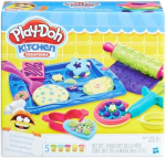 Plastilino rinkinys, su priedais Hasbro Play-Doh Sweet Shoppe Cookie Creations, įvairių spalvų, 280 g