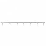 Lubinis užuolaidų bėgelis Domoletti D PROFILE, 150 cm, sidabro sp.