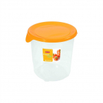 Maisto dėžučių rinkinys Curver Fresh&Go 182249, 1 l, 12.5 cm x 12.5 cm, skaidri sp./geltona sp.