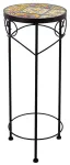 Stovas vazonams Home4you Morocco, metalas, &Oslash; 25 cm, juoda sp.