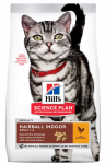 Sausas kačių maistas Hill's Science Plan Feline Adult Hairball Indoor, vi&scaron;tiena, 10 kg