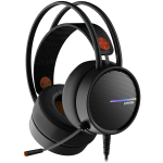 Laidinės žaidimų ausinės Canyon Interceptor GH-8A CND-SGHS8A, juoda sp.