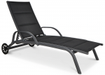 Lauko gultas Majorka 000023, juoda sp., 193 cm x 70 cm x 30 cm