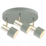 &Scaron;viestuvas lubų Argon Doria 6007, E27, 3 x 15 W, aukso sp./žalia sp. / žalia sp.