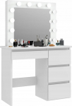Kosmetinis staliukas Funfit, balta sp., 135 cm x 40 cm x 90 cm