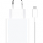 Universalus įkroviklis ir duomenų perdavimo kabelis Xiaomi, USB Type A/1x USB Type-C, balta sp., 33 W