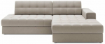 Kampinė sofa - lova Blezalt Sola, smėlio sp., de&scaron;ininė, 240 x 150 cm x 82 cm