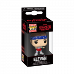 Raktų pakabukas Funko POP! Stranger Things Eleven With Bandana, 10 cm, mėlyna/raudona/pilka