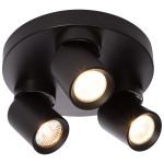 &Scaron;viestuvas lubų Light Prestige Pointa, GU10, 3 x 10 W, juoda sp.