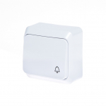 Skambučio mygtukas Schneider Electric Prima, 1 kl., balta sp.