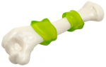 Žaislas &scaron;uniui, tąsymui Gimborn Interactive Bacon Bone 60804, 17.8 cm, balta sp./žalia sp., 17.8 cm