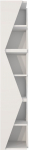 Pastatoma lentyna Kalune Design Arrow 875ZNA4621, balta sp., 165 cm x 31.8 cm x 31.8 cm