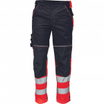 Darbo kelnės vyrams Cerva Knoxfield HV DW275, antracito sp./raudona sp., 58 dydis