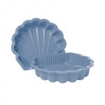Smėlio dėžė 4IQ Shell, 88 x 77 cm, su dangčiu, mėlyna sp., 3 kg