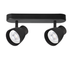 &Scaron;viestuvas lubų Light Prestige Dravo, GU10, 2 x 8 W, juoda sp.