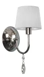 &Scaron;viestuvas sieninis Candellux Lighting Sorento 21-56726, E14, 1 x 40 W, balta sp. / sidabro sp.