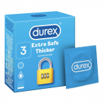 Prezervatyvai Durex Extra Safe, 56 mm, 3 vnt.